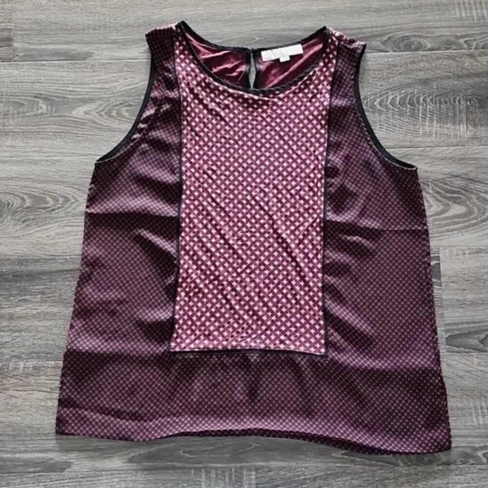 🌷 Ann Taylor LOFT patterned sleeveless Blouse 🌷